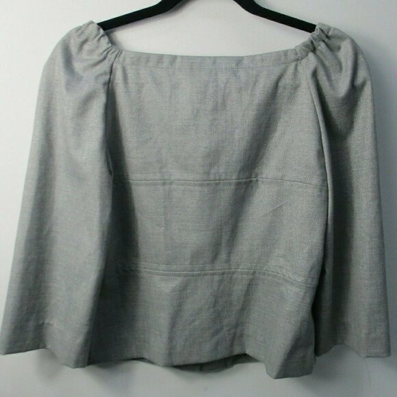 Trina Turk Womens Blazer Size 0 Grey Business Casual Office - Picture 7 of 9